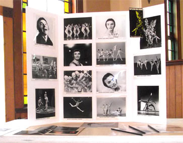 Photo display from the 1970s